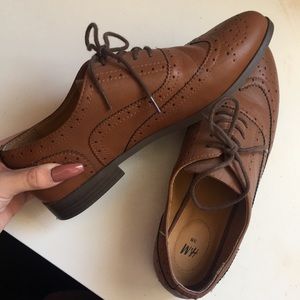 Brown oxfords